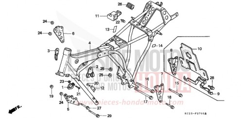 FRAME BODY CM125CP de 1993